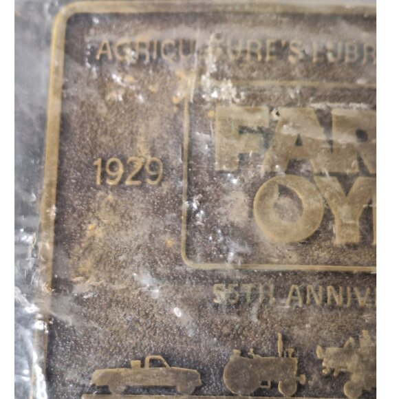 New 1984 Farm OYL 55th Anniversary Agricultures Lubricant Pioneer Belt Buckle - Picture 2 of 8